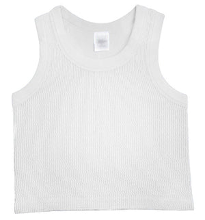 Smocked Tank Top - White