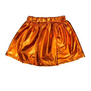 Belle Cher - Game Day Orange Metallic Skort