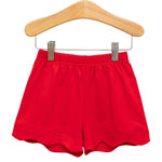 Trotter Street - Red Scalloped Shorts