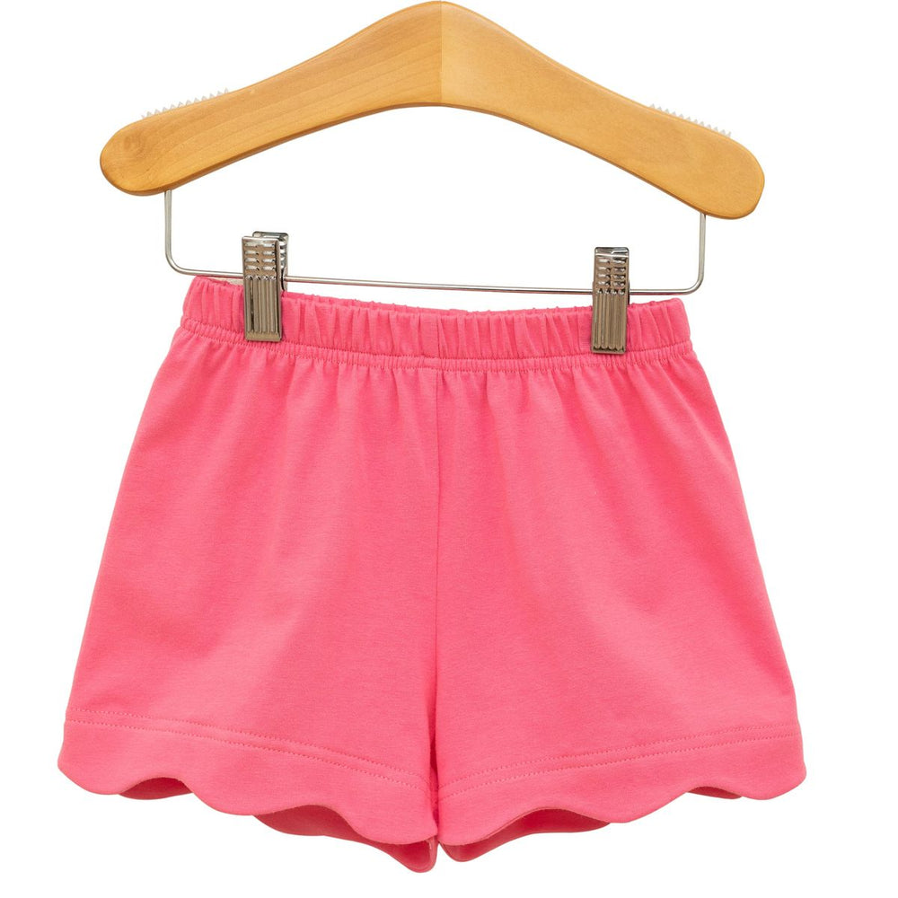 Trotter Street - Pink Scalloped Shorts