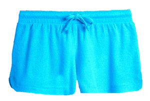 Suzette - Capri Blue Waffle Short