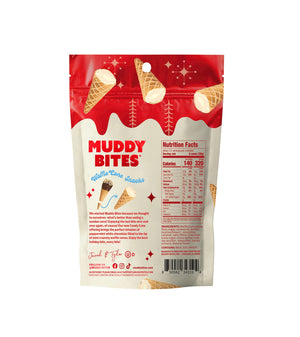 Muddy Bites - Candy Cane Waffle Cone Snacks