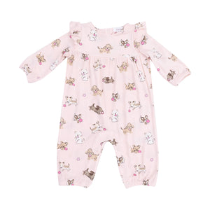 Angel Dear - Fluffy Puppies Ruffle Romper