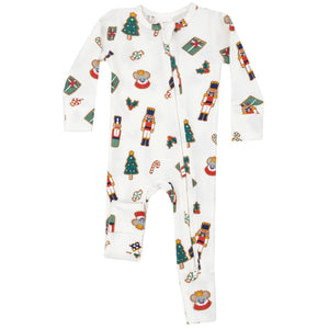 Angel Dear - Nutcracker Christmas Cookies Zip Romper