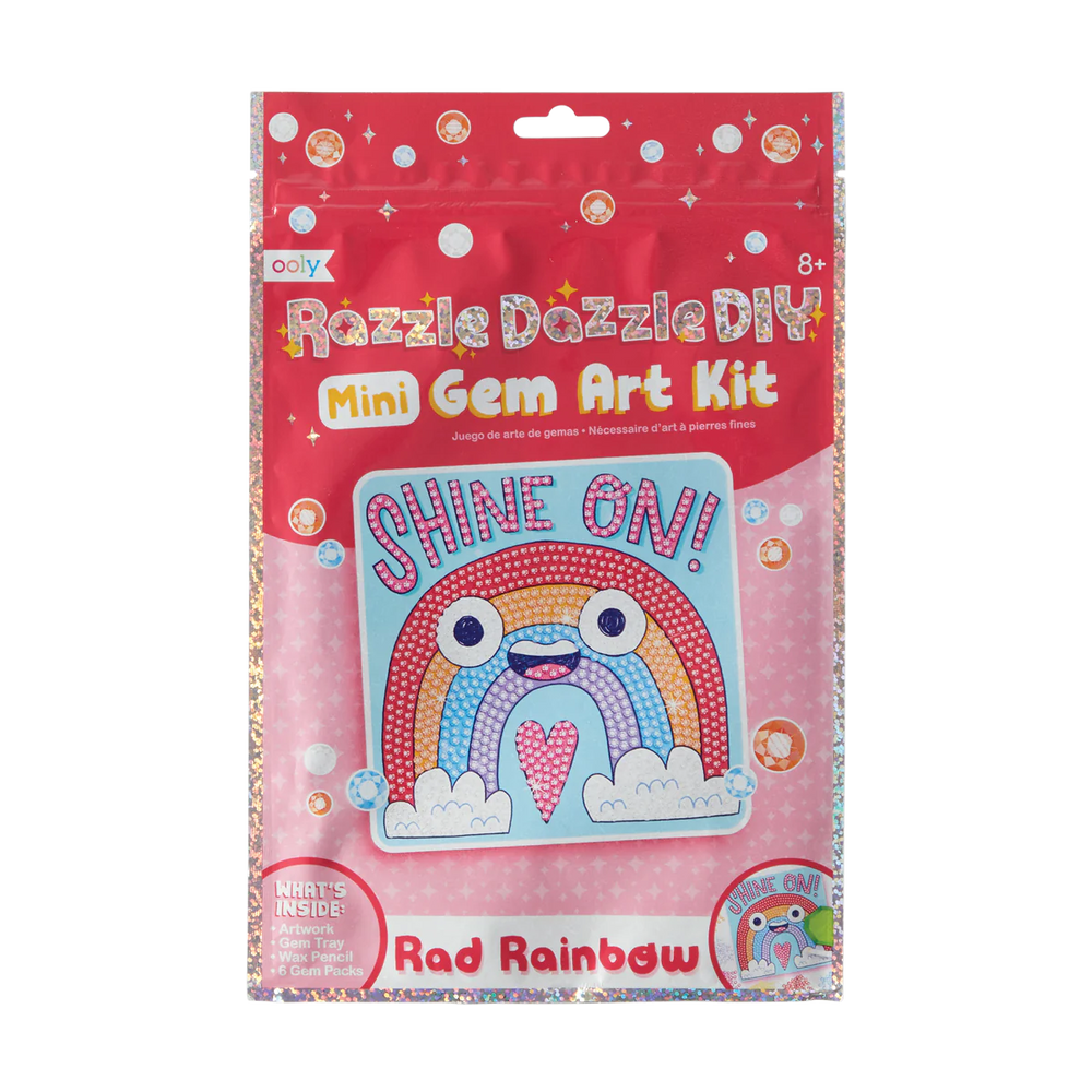 ooly - Razzle Dazzle DIY Mini Gem Art Kit - Shine On Rainbow