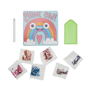 ooly - Razzle Dazzle DIY Mini Gem Art Kit - Shine On Rainbow