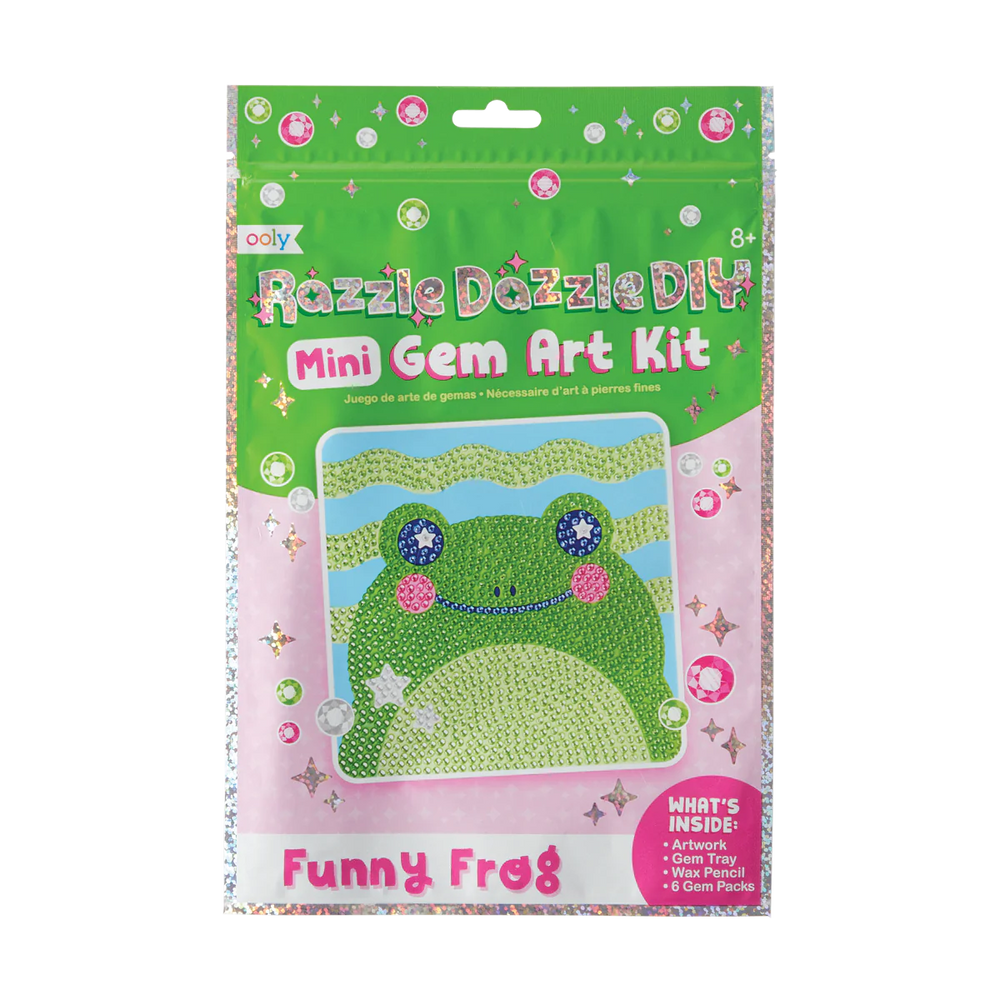 ooly - Razzle Dazzle DIY Mini Gem Art Kit - Funny Frog