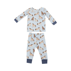 Angel Dear - Horses LS Loungewear Set