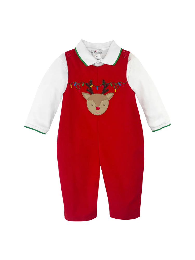 Petit Ami - Reindeer Face Applique Longall