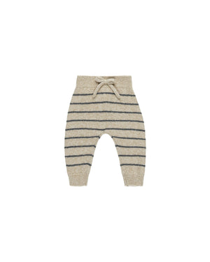 Quincy Mae - Indigo Stripe Knit Pant