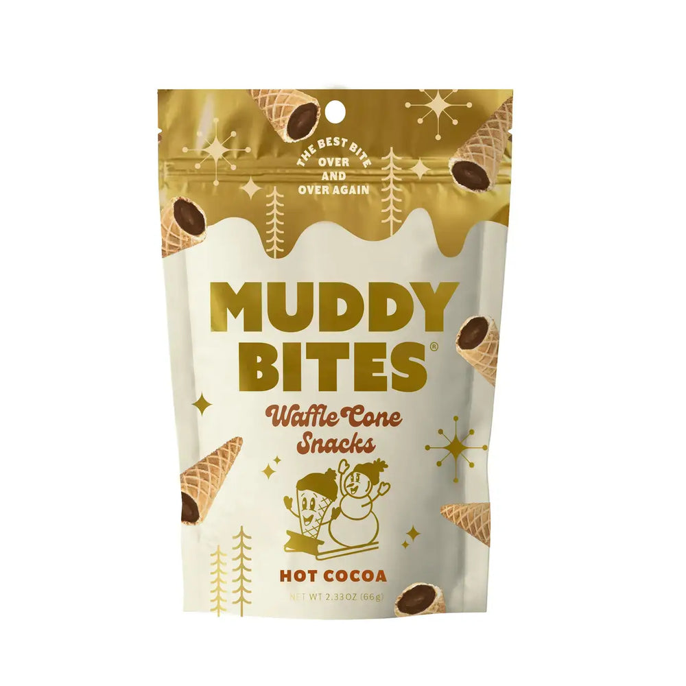 Muddy Bites - Hot Cocoa Muddy Bites Waffle Cone Snacks