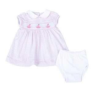 Magnolia Baby - Ahoy Baby Classics Smocked Dress - Pink