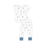 Angel Dear - Blue Sailboat Two Piece Lounge Set