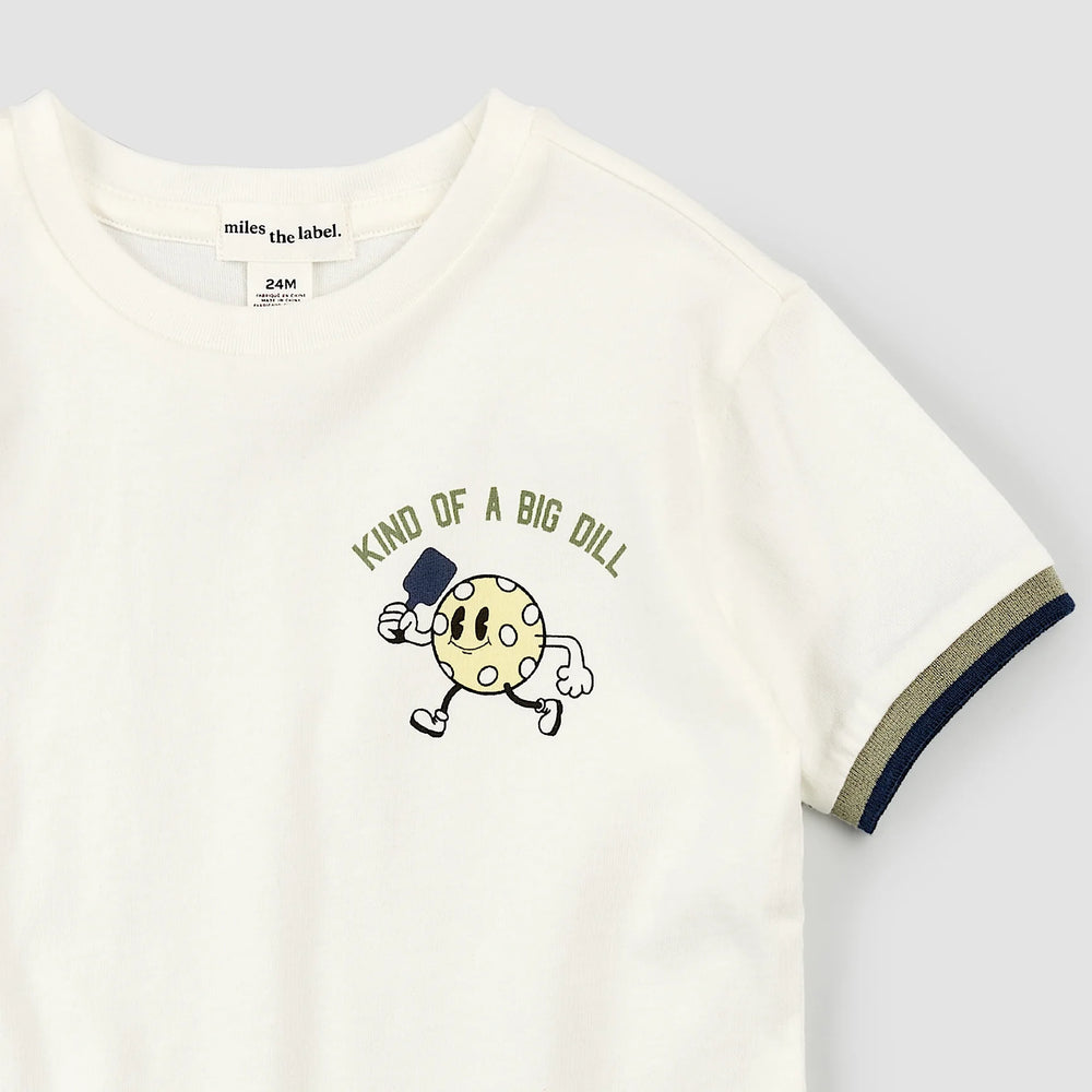 
            
                Load image into Gallery viewer, Miles the Label -  Pickleball Ringer T-Shirt
            
        