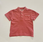 Mayoral - Salmon Mandarin Collar Polo Shirt