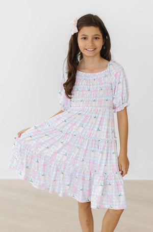 Mila & Rose - Pumpkin Picnic Smocked Ruffle Dres