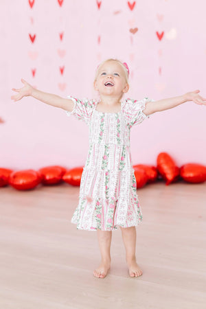 Mila & Rose - Rosebud Bows Smocked Ruffle Dress