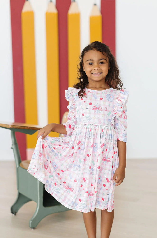 Mila & Rose - School Days 3/4 Ruffle Twirl Dress