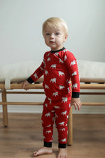 Game Day - Red Bulldog 2 Piece Bamboo Pajama Set