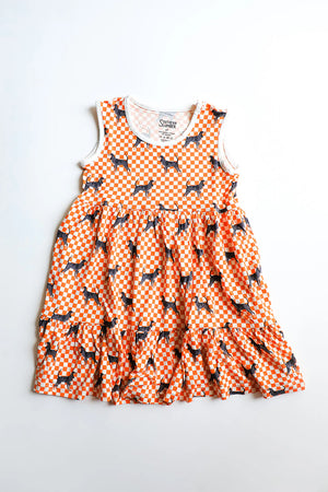 Game Day - Coonhound Bamboo Tiered Twirl Dress - with Pockets