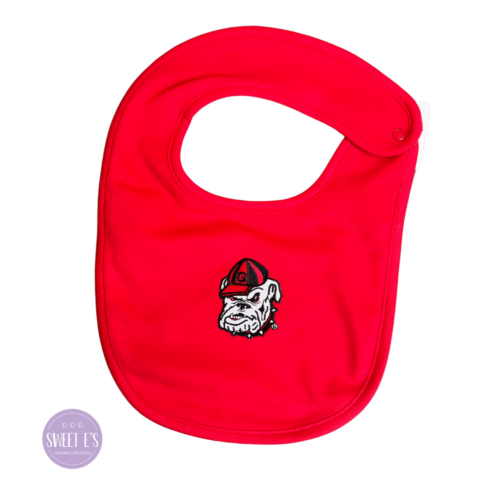 Game Day - Red Georgia Bulldog Bib