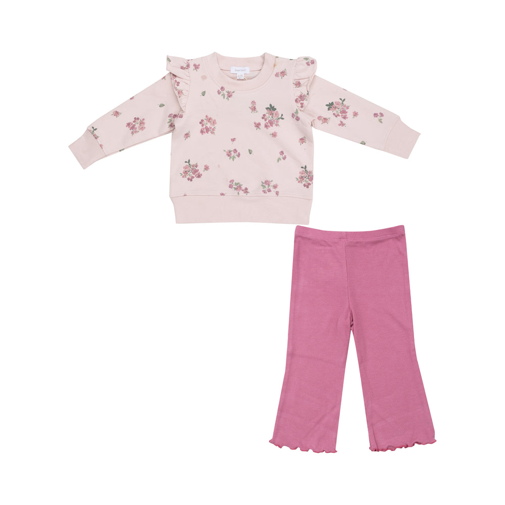 Angel Dear - Woodsorrel Ruffle Sweatshirt and Pant Set