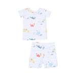 Angel Dear - Sea Stripes Two Piece Short Lounge set