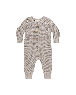 Quincy Mae - Fog Chunky Knit Jumpsuit