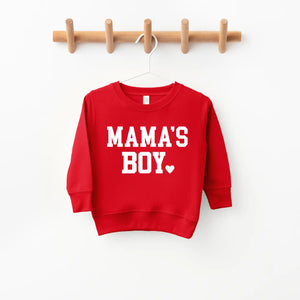 Mama's Boy Kids Valentines Day Sweatshirt