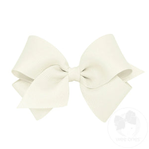 Wee Ones - Small Classic Grosgrain Hair Bow (Plain Wrap)