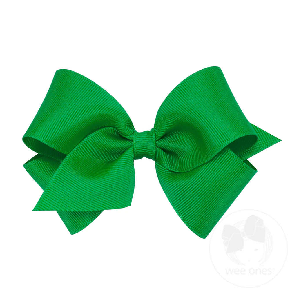 Wee Ones - Small Classic Grosgrain Hair Bow (Plain Wrap)