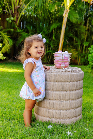 The Beaufort Bonnet Company - Saylor Sunsuit - Pima - Cayman Island Cane/Palm Beach Pink