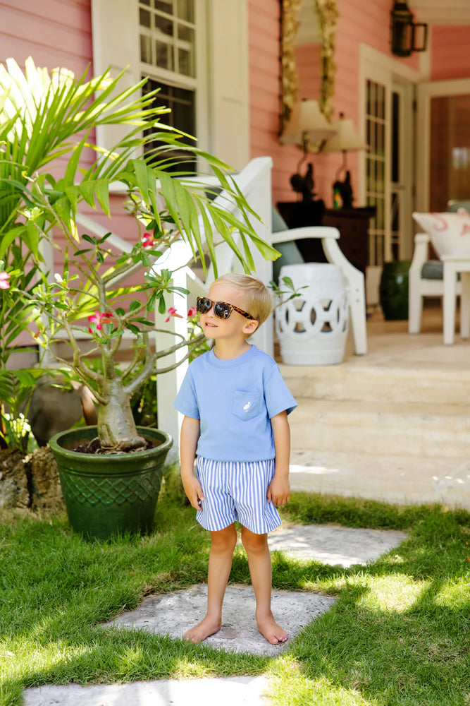 The Beaufort Bonnet Company - Barbados Blue Stripe Shelton Shorts