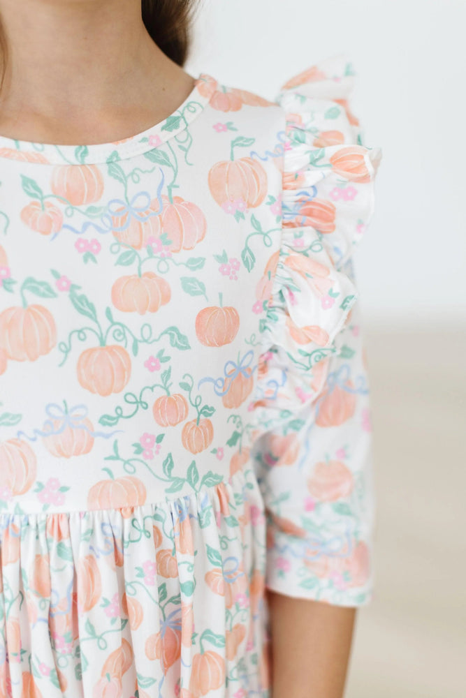 Mila & Rose - Pretty Pumpkins Ruffle Twirl Dress