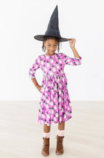 Mila & Rose - Witches Boo 3/4 Sleeve Pocket Twirl Dress