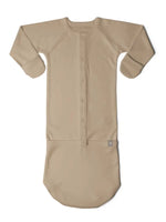 Goumikids - Viscose Bamboo + Organic Cotton Convertible Gown - Sandstone