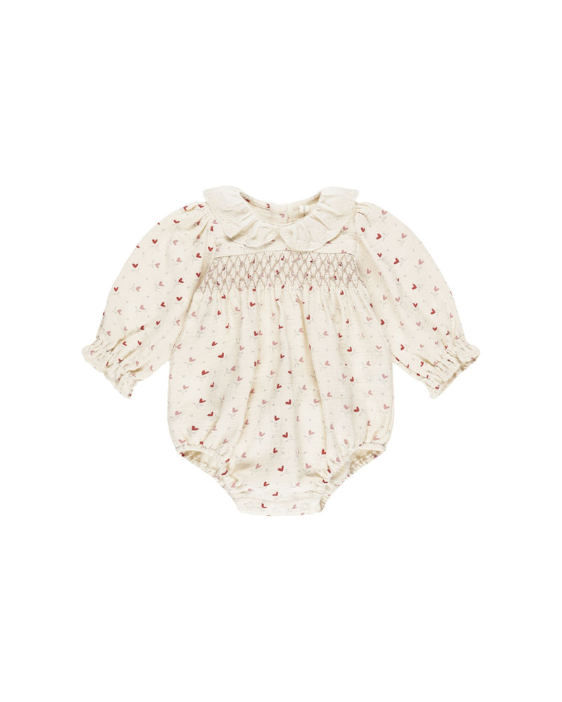 Quincy Mae - Callie Romper || Heart Ditsy