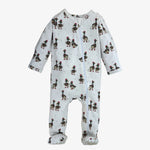 Velvet Fawn - modal zipper footie pajama || duck the halls