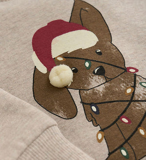 minymo - Santa Puppy LS Crewneck