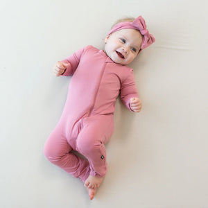 Kyte Baby - Zippered Romper in Apple Blossom