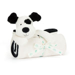 Jellycat - Bashful Black & Cream Puppy Blankie