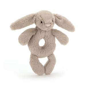 Jellycat - Bashful Bunny Ring Rattle Beige