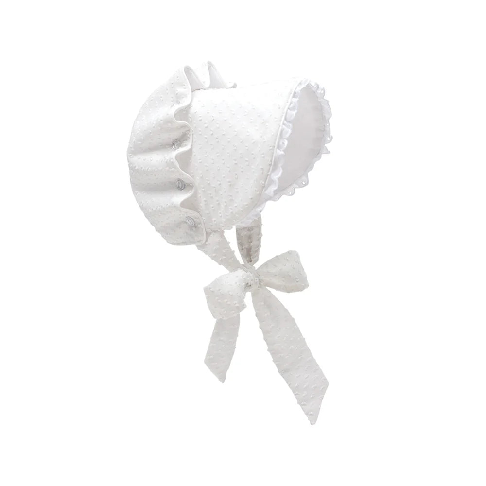 The Beaufort Bonnet Company - White Bellefaire Bonnet - Dallas Dot