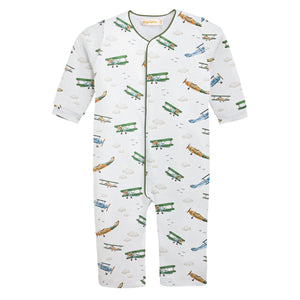 Baby Club Chic - Airplanes Printed Coverall