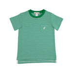 The Beaufort Bonnet Company - Carter Crewneck - Kiawah Kelly Green Stripe