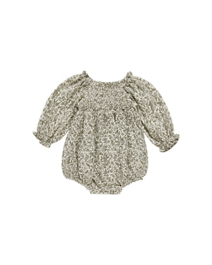 Quincy Mae - Green Garden Eden Romper