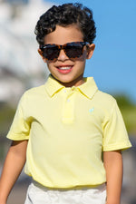 The Beaufort Bonnet Company - Lake Worth Yellow & Grace Bay Green Prim and Proper Beach Polo