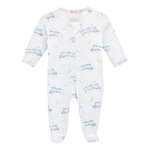 Baby Club Chic - Little Train Zip Footie