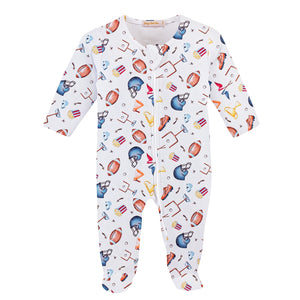 Baby Club Chic - American Football Zip Footie