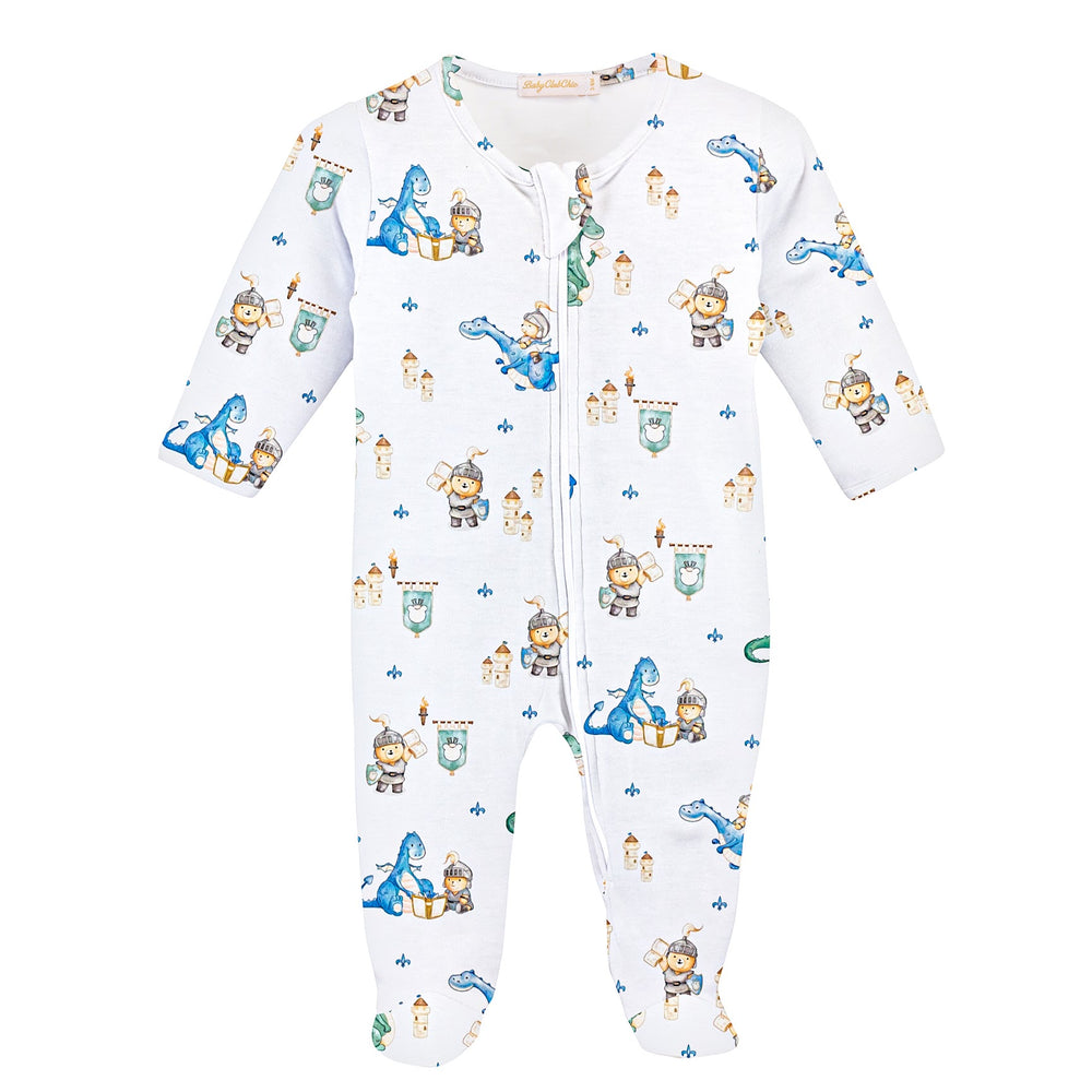 Baby Club Chic - Dragon & Knight Zip Footie